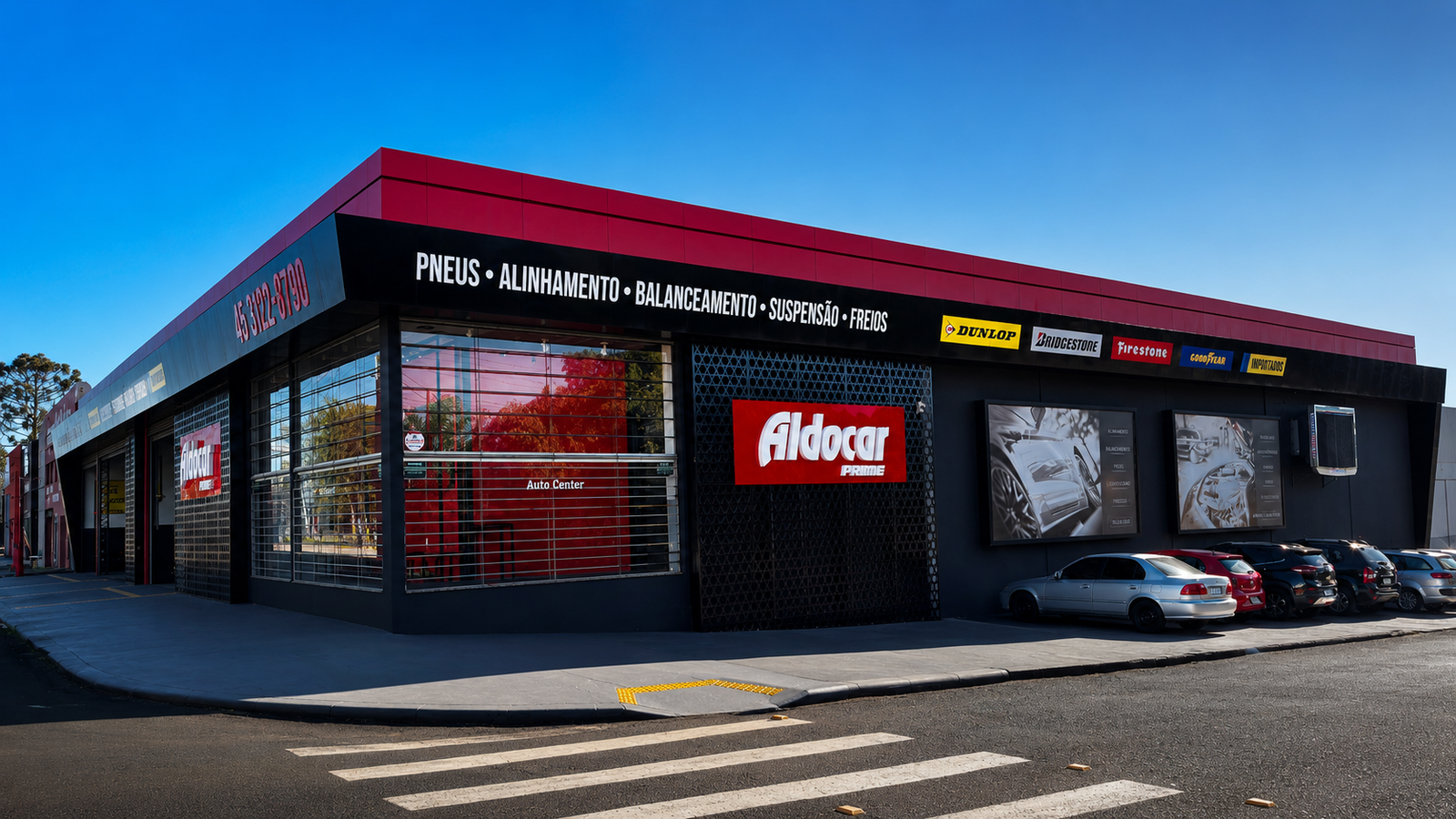 Fachada da Aldocar Prime em Cascavel