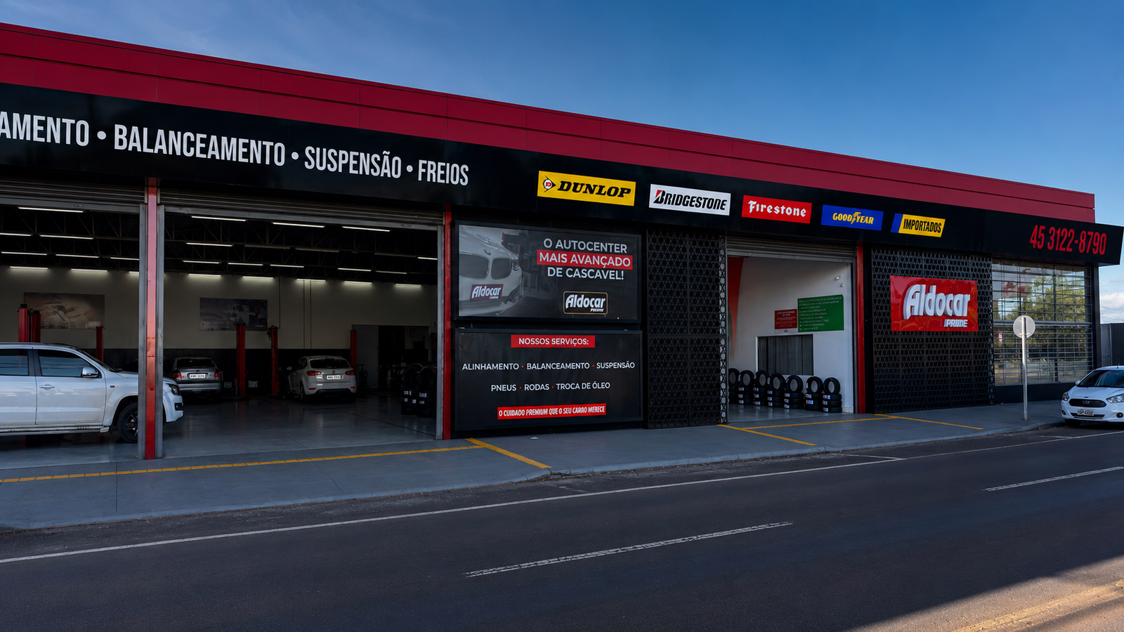 Estrutura da Aldocar Prime em Cascavel